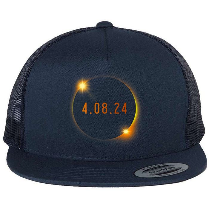 2024 Solar Eclipse American Totality Spring 4.08.24 Flat Bill Trucker Hat