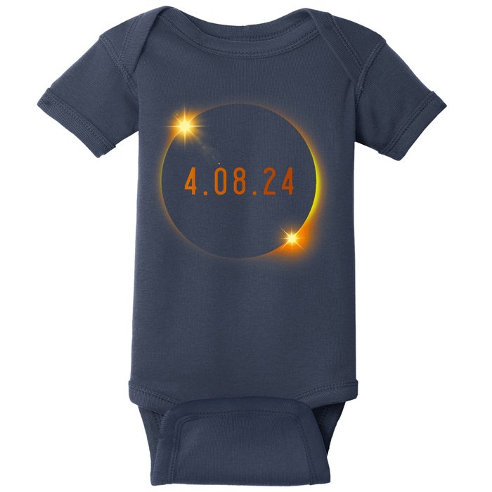 2024 Solar Eclipse American Totality Spring 4.08.24 Baby Bodysuit