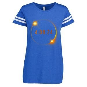 2024 Solar Eclipse American Totality Spring 4.08.24 Enza Ladies Jersey Football T-Shirt