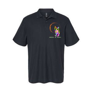 2024 Solar Eclipse Cat Wearing Solar Eclipse Glasses Softstyle Adult Sport Polo