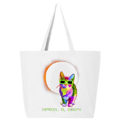 2024 Solar Eclipse Cat Wearing Solar Eclipse Glasses 25L Jumbo Tote