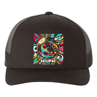 2024 Solar Eclipse 2024 04.08.24 Eclipse Design Yupoong Adult 5-Panel Trucker Hat