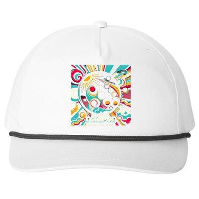 2024 Solar Eclipse 2024 04.08.24 Eclipse Design Snapback Five-Panel Rope Hat