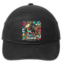 2024 Solar Eclipse 2024 04.08.24 Eclipse Design 7-Panel Snapback Hat