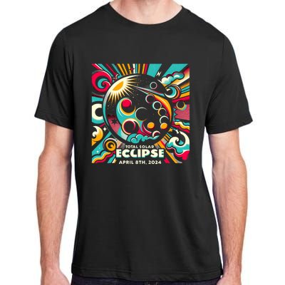 2024 Solar Eclipse 2024 04.08.24 Eclipse Design Adult ChromaSoft Performance T-Shirt