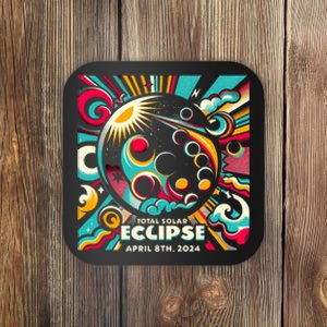 2024 Solar Eclipse 2024 04.08.24 Eclipse Design Coaster