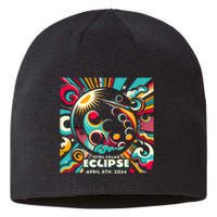 2024 Solar Eclipse 2024 04.08.24 Eclipse Design Sustainable Beanie