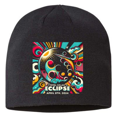 2024 Solar Eclipse 2024 04.08.24 Eclipse Design Sustainable Beanie