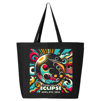 2024 Solar Eclipse 2024 04.08.24 Eclipse Design 25L Jumbo Tote