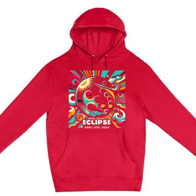 2024 Solar Eclipse 2024 04.08.24 Eclipse Design Premium Pullover Hoodie