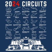 2024 Schedule Formula Racing Formula Fan Car White Design Button