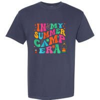 2 Side Groovy In My Summer Camp Era Retro Camping Crew Garment-Dyed Heavyweight T-Shirt