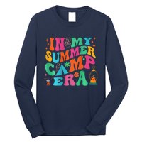 2 Side Groovy In My Summer Camp Era Retro Camping Crew Long Sleeve Shirt