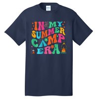 2 Side Groovy In My Summer Camp Era Retro Camping Crew Tall T-Shirt