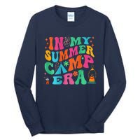 2 Side Groovy In My Summer Camp Era Retro Camping Crew Tall Long Sleeve T-Shirt