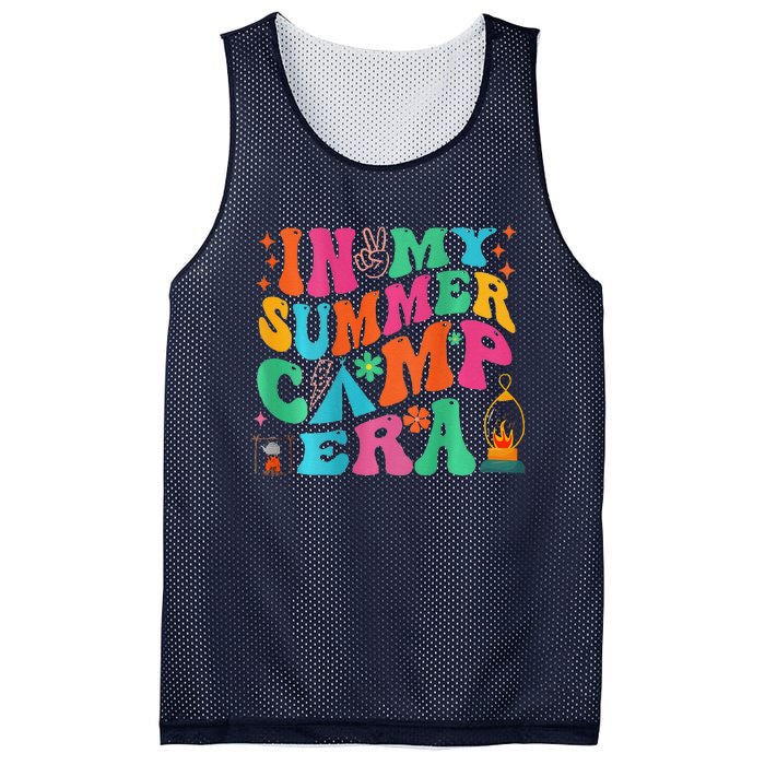 2 Side Groovy In My Summer Camp Era Retro Camping Crew Mesh Reversible Basketball Jersey Tank