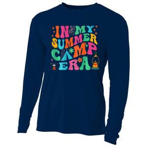 2 Side Groovy In My Summer Camp Era Retro Camping Crew Cooling Performance Long Sleeve Crew