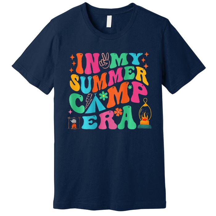 2 Side Groovy In My Summer Camp Era Retro Camping Crew Premium T-Shirt