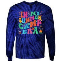 2 Side Groovy In My Summer Camp Era Retro Camping Crew Tie-Dye Long Sleeve Shirt