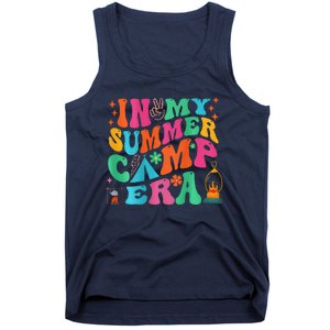 2 Side Groovy In My Summer Camp Era Retro Camping Crew Tank Top