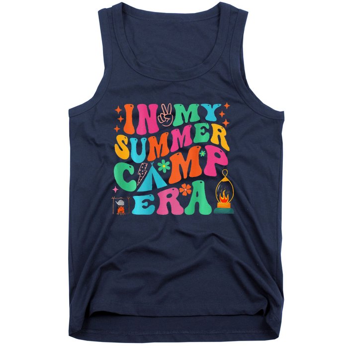 2 Side Groovy In My Summer Camp Era Retro Camping Crew Tank Top