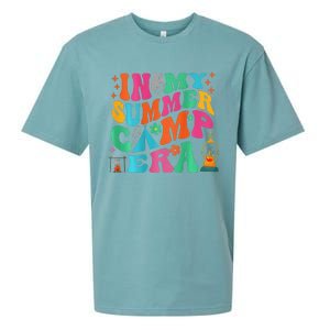 2 Side Groovy In My Summer Camp Era Retro Camping Crew Sueded Cloud Jersey T-Shirt