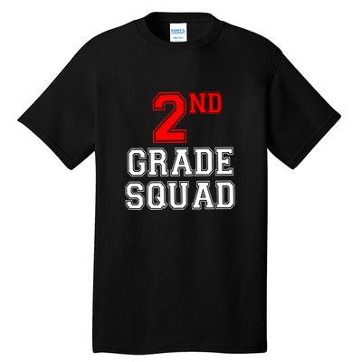 2ND Second Grade Squad Back To School Teacher Gifts Tall T-Shirt