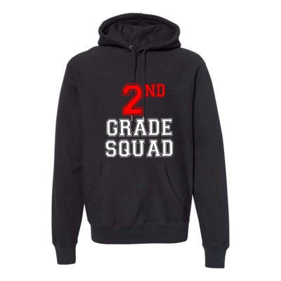 2ND Second Grade Squad Back To School Teacher Gifts Premium Hoodie