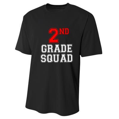 2ND Second Grade Squad Back To School Teacher Gifts Performance Sprint T-Shirt