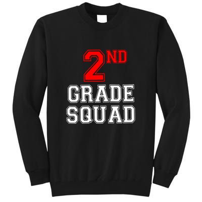 2ND Second Grade Squad Back To School Teacher Gifts Tall Sweatshirt