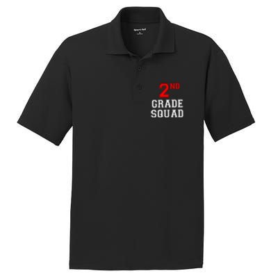 2ND Second Grade Squad Back To School Teacher Gifts PosiCharge RacerMesh Polo