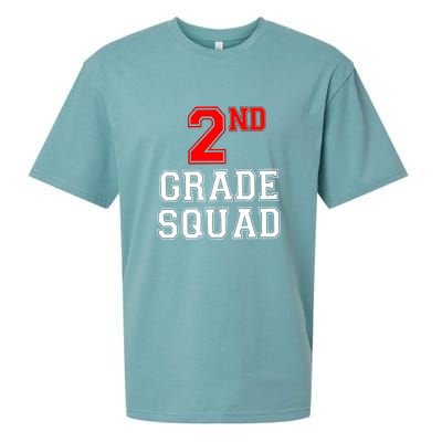 2ND Second Grade Squad Back To School Teacher Gifts Sueded Cloud Jersey T-Shirt