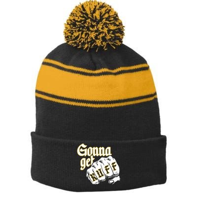 26 Shirts Gonna Get Ruff Stripe Pom Pom Beanie