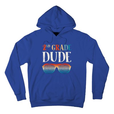 2Nd Second Grade Dude Sunglasses Back To School Gift Hoodie