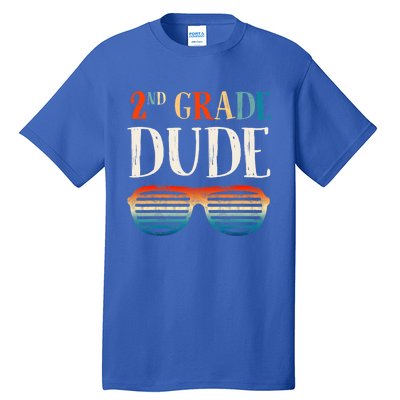 2Nd Second Grade Dude Sunglasses Back To School Gift Tall T-Shirt