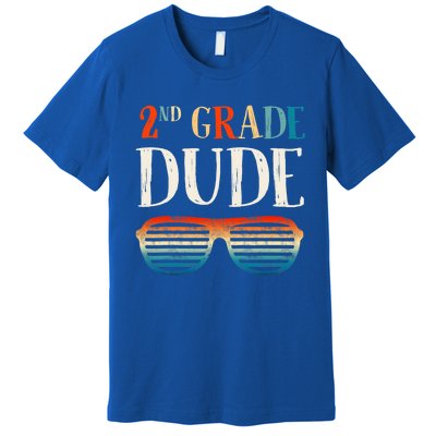 2Nd Second Grade Dude Sunglasses Back To School Gift Premium T-Shirt