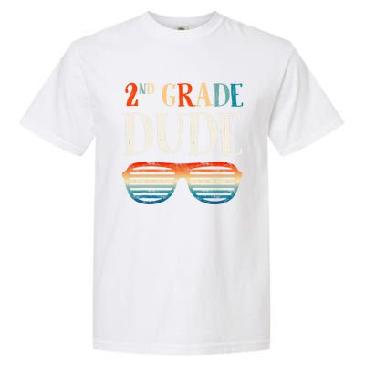 2Nd Second Grade Dude Sunglasses Back To School Gift Garment-Dyed Heavyweight T-Shirt