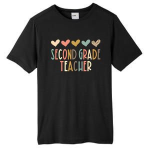 2Nd Second Grade Teacher Heart Love Back To School Teacher Great Gift Tall Fusion ChromaSoft Performance T-Shirt