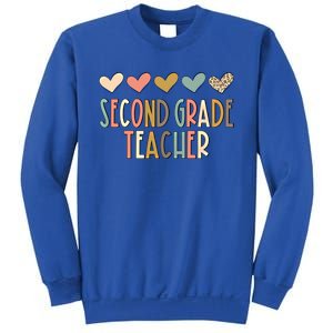 2Nd Second Grade Teacher Heart Love Back To School Teacher Great Gift Sweatshirt