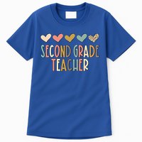 2Nd Second Grade Teacher Heart Love Back To School Teacher Great Gift Tall T-Shirt