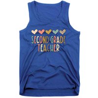 2Nd Second Grade Teacher Heart Love Back To School Teacher Great Gift Tank Top