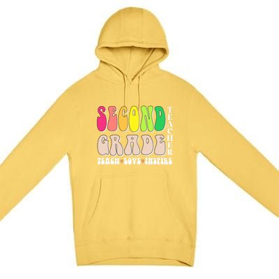 2Nd Second Grade Teacher Back To School Or Appreciation Week Cute Gift Premium Pullover Hoodie