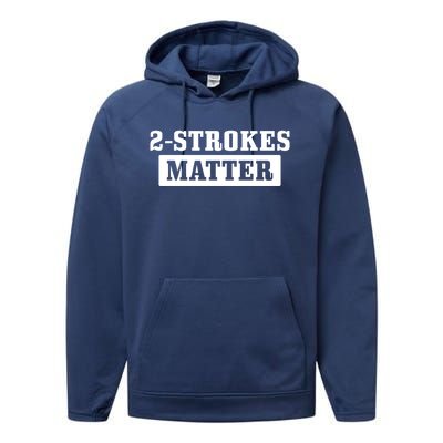 2 Strokes Matter Motorcycle Dirt Bike Racing Motocross Biker Gift Performance Fleece Hoodie