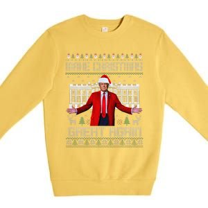 2 Side Make Christmas Great Again Ugly Sweaters Trump Xmas Premium Crewneck Sweatshirt