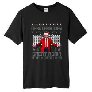 2 Side Make Christmas Great Again Ugly Sweaters Trump Xmas Tall Fusion ChromaSoft Performance T-Shirt