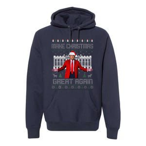 2 Side Make Christmas Great Again Ugly Sweaters Trump Xmas Premium Hoodie