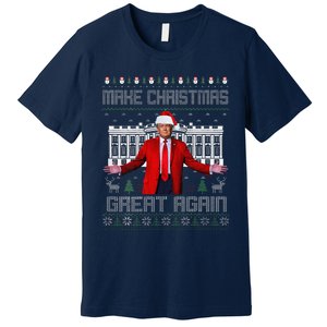 2 Side Make Christmas Great Again Ugly Sweaters Trump Xmas Premium T-Shirt