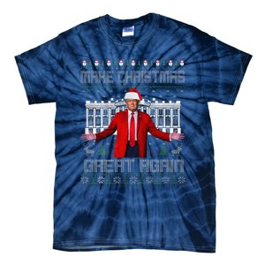 2 Side Make Christmas Great Again Ugly Sweaters Trump Xmas Tie-Dye T-Shirt