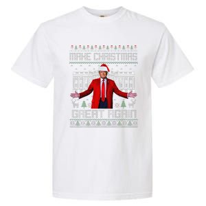 2 Side Make Christmas Great Again Ugly Sweaters Trump Xmas Garment-Dyed Heavyweight T-Shirt