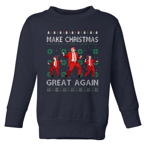 2 Side Make Christmas Great Again Ugly Sweaters Trump Xmas Toddler Sweatshirt